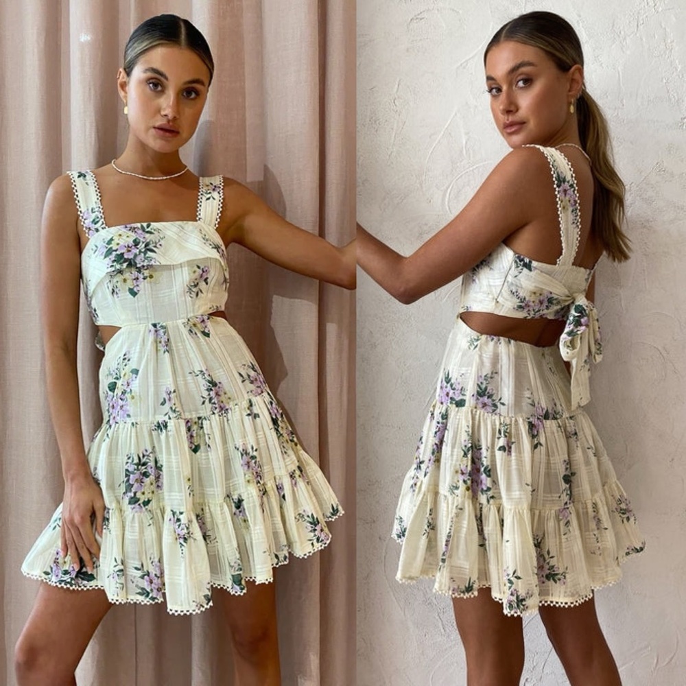 Alemais | NWT! Margot Mini Sundress In Cream Size: 2 (UK 6)